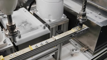 Automatic robot arm working in industrial environment