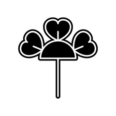 abstract type of flowers icon. Element of Flower for mobile concept and web apps icon. Glyph, flat icon for website design and development, app development