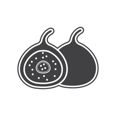 Vector Fig icon. Element of Fruits and vegatables for mobile concept and web apps icon. Glyph, flat icon for website design and development, app development
