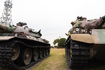 Fototapeta premium 陸上自衛隊の古い戦車