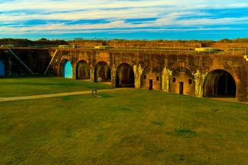 Obraz premium Fort Morgan State Historic Site Park