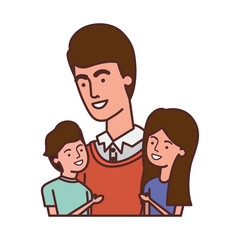 father with children avatar character