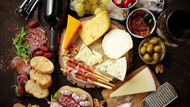 Huge assortment of various tasety spanish, french or italian apertizers