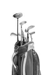 golf bag isolated on white background