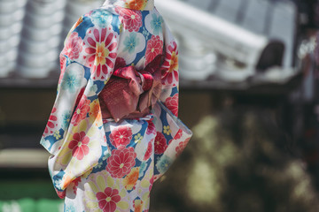京都・着物姿の女性