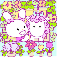 Princess and unicorn