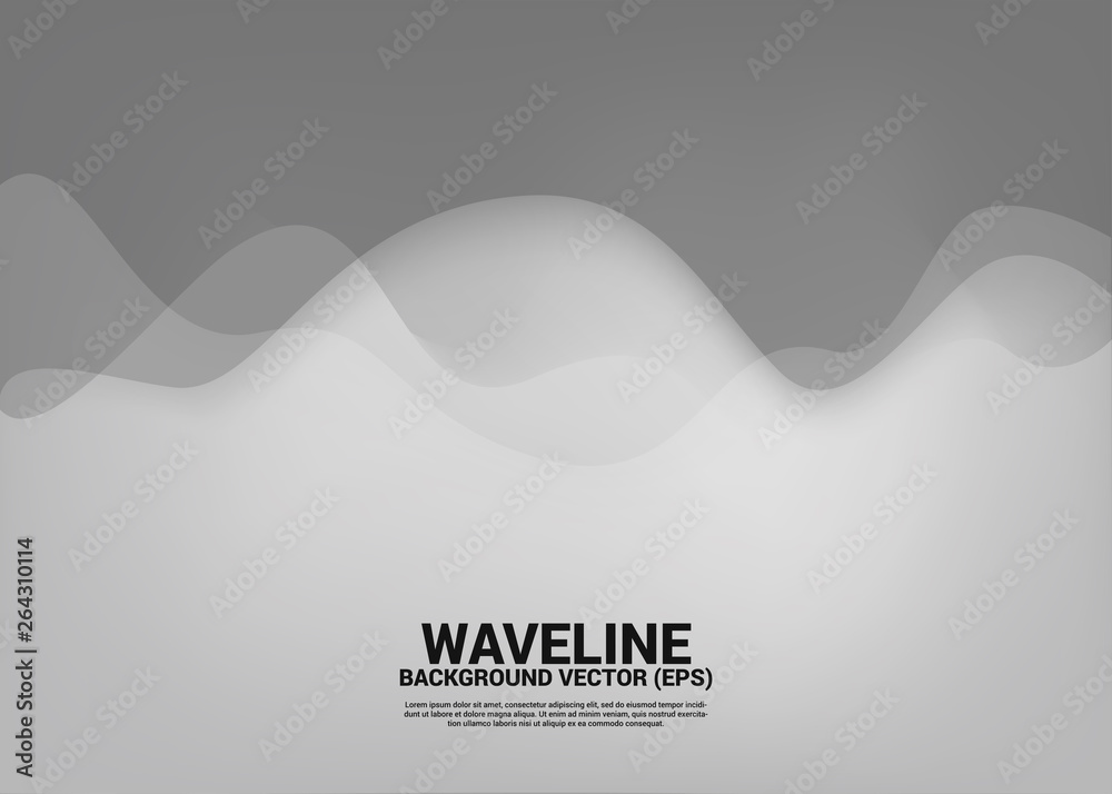 Poster silver fluid curve shape background. concept design for flowing futuristic and liquid wave style art