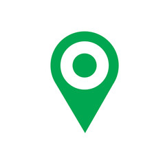 Location icon vector. Pin sign Isolated on white background. Navigation map, gps, direction, place, compass, contact, search concept. Flat style for graphic design, logo, Web, UI, mobile upp, EPS10