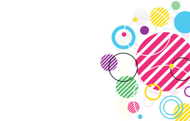 Abstract circle geometric background design for banner, flyer, book cover, poster. Connection layout dot and line. Vector illustration