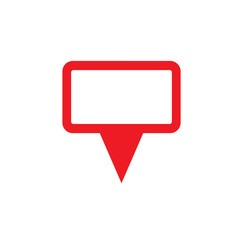 Location icon vector. Pin sign Isolated on white background. Navigation map, gps, direction, place, compass, contact, search concept. Flat style for graphic design, logo, Web, UI, mobile upp, EPS10