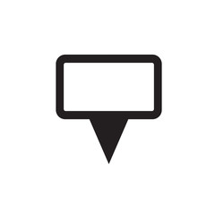 Fototapeta premium Location icon vector. Pin sign Isolated on white background. Navigation map, gps, direction, place, compass, contact, search concept. Flat style for graphic design, logo, Web, UI, mobile upp, EPS10