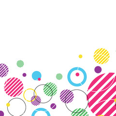 Abstract circle geometric background design for banner, flyer, book cover, poster. Connection layout dot and line. Vector illustration