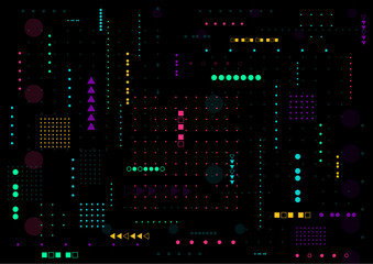 Abstract technology digital background design. Vector illustration