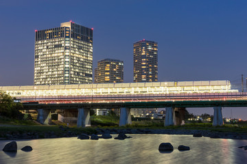 二子玉川の夜の風景