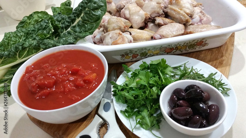 Preparation for Chicken Casserole