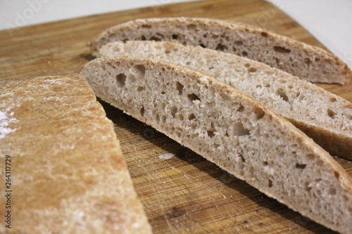 Fresh Home Baked Organic Wholemeal Spelt Ciabatta, Home baked bread