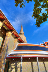 Beautiful Buddhist temple, Was Ratchabophit, one of the most beautiful temples in Bangkok.