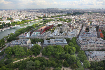 Fototapeta premium Panoramic view of Paris 