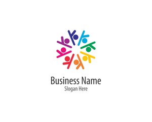 Community logo vector icon