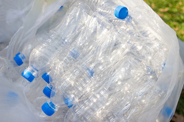 plastic bottles, Concept of recycling the Empty used plastic bottle 