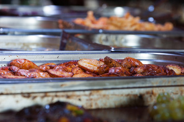 Fleisch zum Essen auf einer Party
