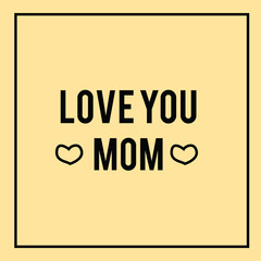 Happy Mother's Day Vector Template Design Illustration