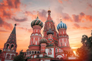 Photo sur Plexiglas Moscou La cathédrale Saint-Basile