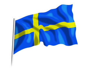 flaga Szwecji - obrazy, fototapety, plakaty
