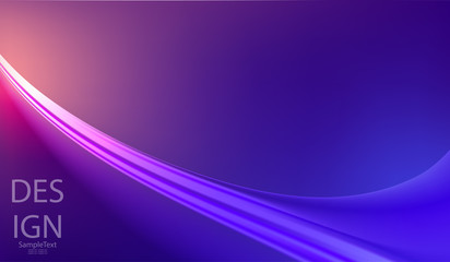 Abstract blue design with a smooth wriggling stripe