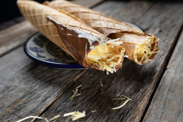 Yucatan food: "marquesitas" dessert