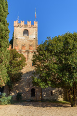 Fototapeta na wymiar Conegliano castle or Castello di Conegliano. Italy