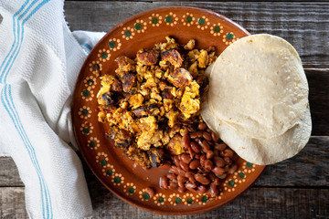 Mexican egg with chorizo