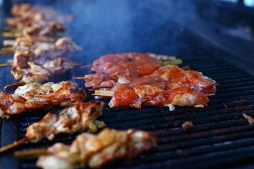 lamb on the grill