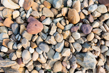 River rocks, various colors, background images