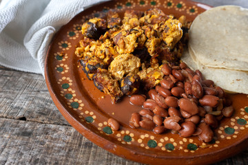 Mexican egg with chorizo