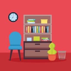 office interior workplace