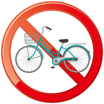 自転車の禁止マーク