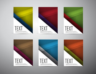 Set of Brochure business design. Abstract geometric strip pattern background, Abstract background. Vector illustration.