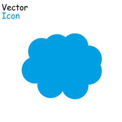 Vector cloud icon. cloud for web site, poster, placard and wallpaper. Creative modern concept.