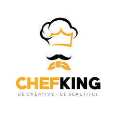 Chef's hat Logo Design Inspiration Vector