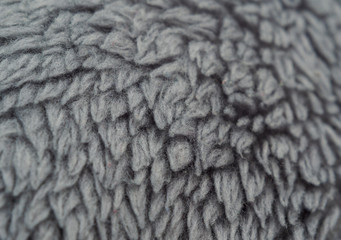 texture of artificial gray wool, background