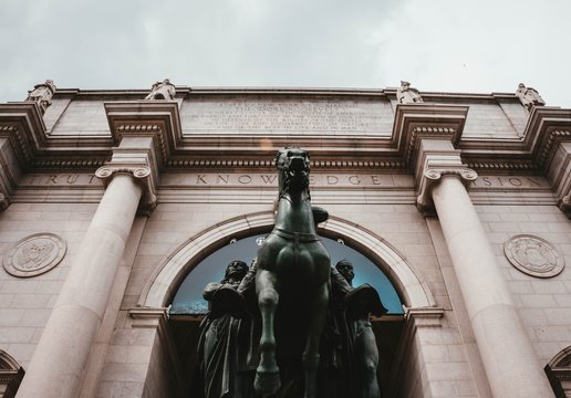 The Front Of The Natural History Museum In NYC