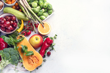Healthy food. Vegetables. Image with copy space