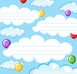 Empty note sky theme