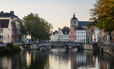 Fototapeta premium Old buildings in Bruges, Belgium
