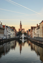 Old buildings in Bruges, Belgium