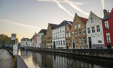 Obraz premium Old buildings in Bruges, Belgium