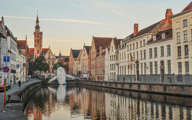 Fototapeta premium Old buildings in Bruges, Belgium