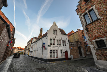 Fototapeta na wymiar Old buildings in Bruges, Belgium