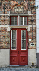 Naklejka premium Old buildings in Bruges, Belgium